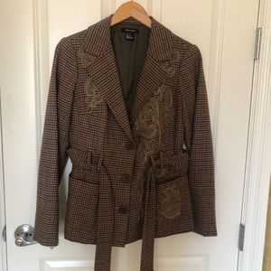 Tan, Brown and Rust Women’s Size 6 Blazer Type Jacket